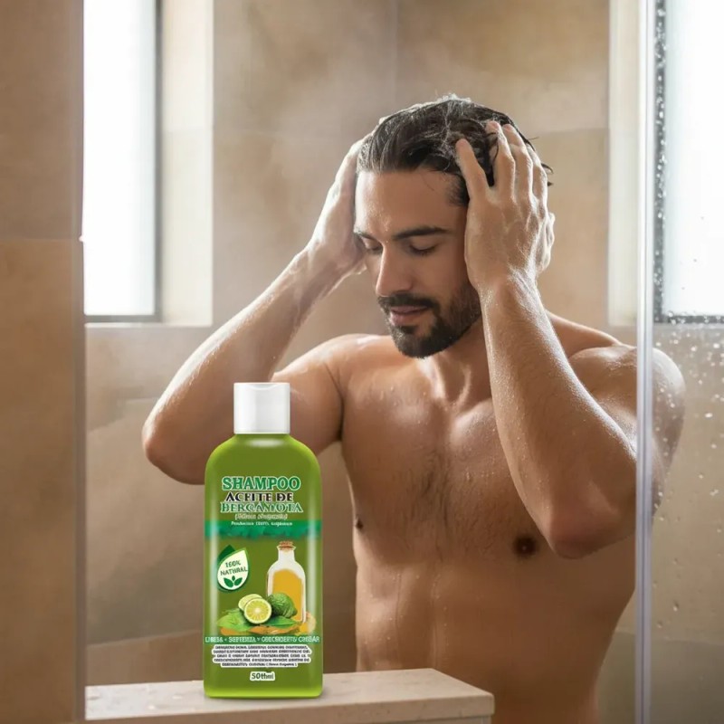 Shampoo Aceite De Bergamota Barba Y Cabello 500ml
