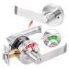 Feeloco Indicator Privacy Lock and Door Lever,Vacant Occupied Bathroom Lock