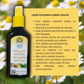 Loción de manzanilla Intea aclaradora de cabello rubio natural 100 ml