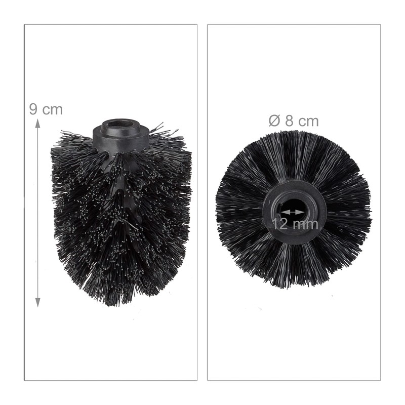 5 x Toilet Brush Heads, Replacement Brush Head for Toilet