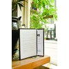 Securit Crystal Range Transparent Menu Holder A4 Brown Edged, Tri-fold