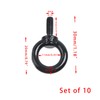 Crapyt 10 Pcs M4 Male Thread Machinery Shoulder Lifting Eye