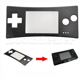 XBERSTAR Gameboy Micro GBM Controller Replacement Faceplate Cover (Black)