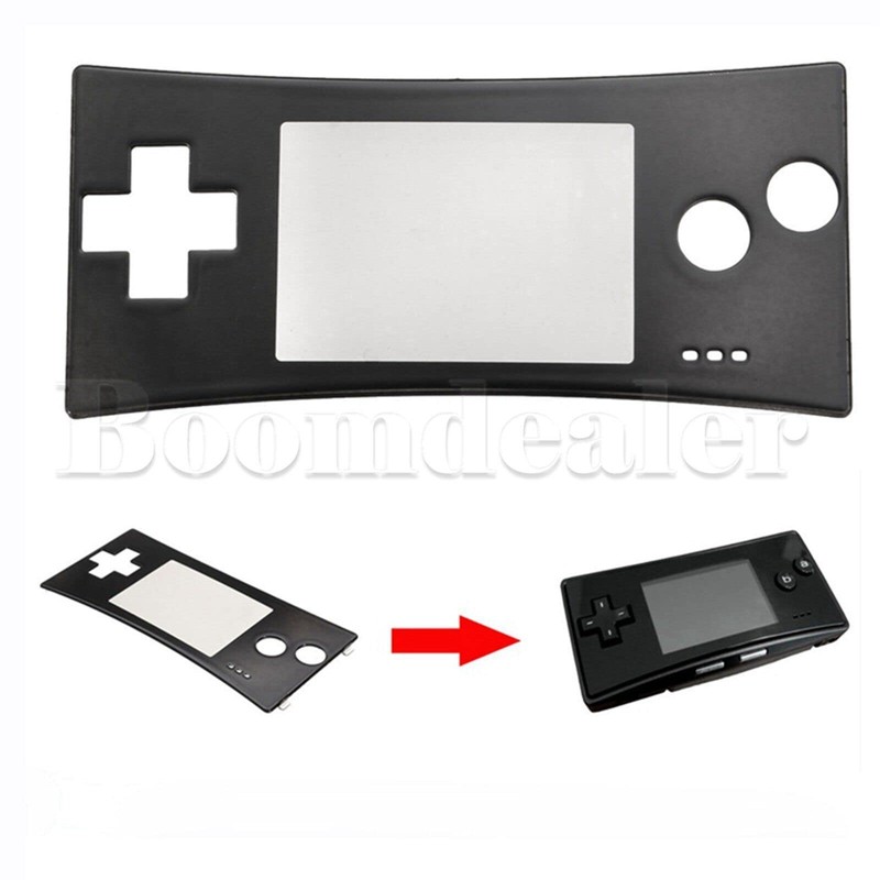 XBERSTAR Gameboy Micro GBM Controller Replacement Faceplate Cover (Black)