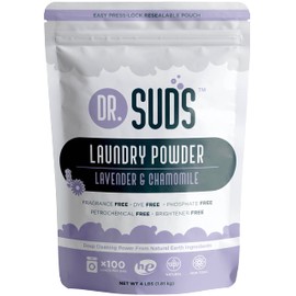 New Dr Suds Natural Laundry Detergent Powder 100+ Loads Lavender Chamomile Made with Natural Earth Minerals