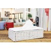 ARPAN Eco-Friendly White Paper Rope Rectangular Tissue Holder Box -