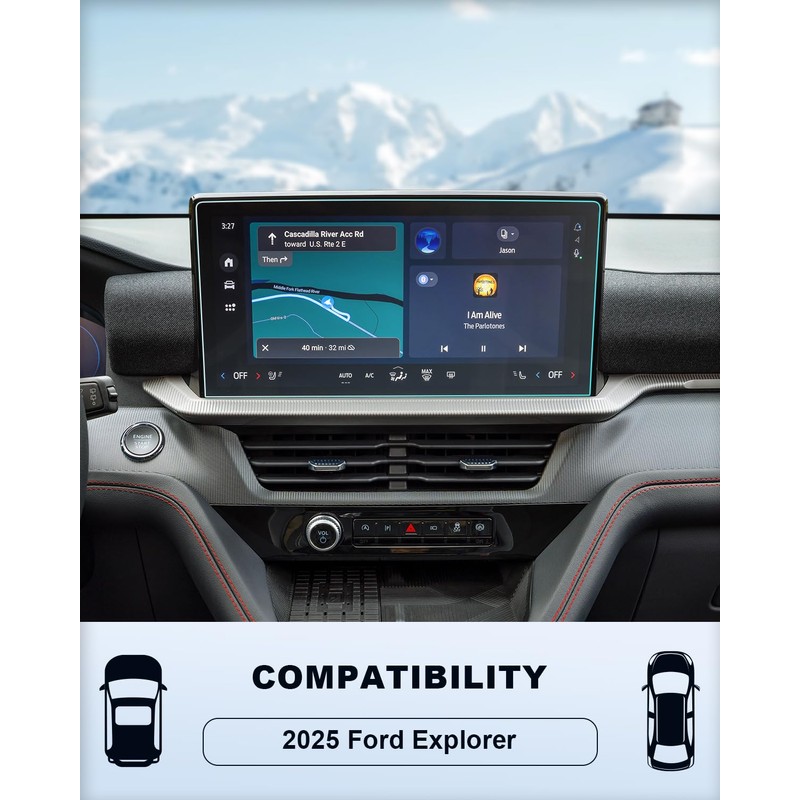 BIXUAN 2025 Ford Explorer Screen Protector - (2PCS) For Explorer