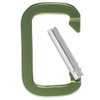 Paracord Planet Rectangle Carabiner, Olive Drab, 20 Pack - Aluminum