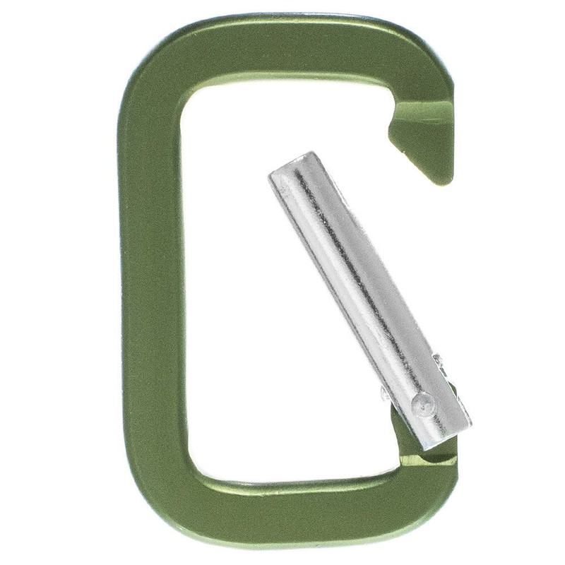 Paracord Planet Rectangle Carabiner, Olive Drab, 20 Pack - Aluminum