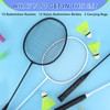 Chitidr 12 Pack Badminton Rackets Set Including Rackets, Nylon Shuttlecocks