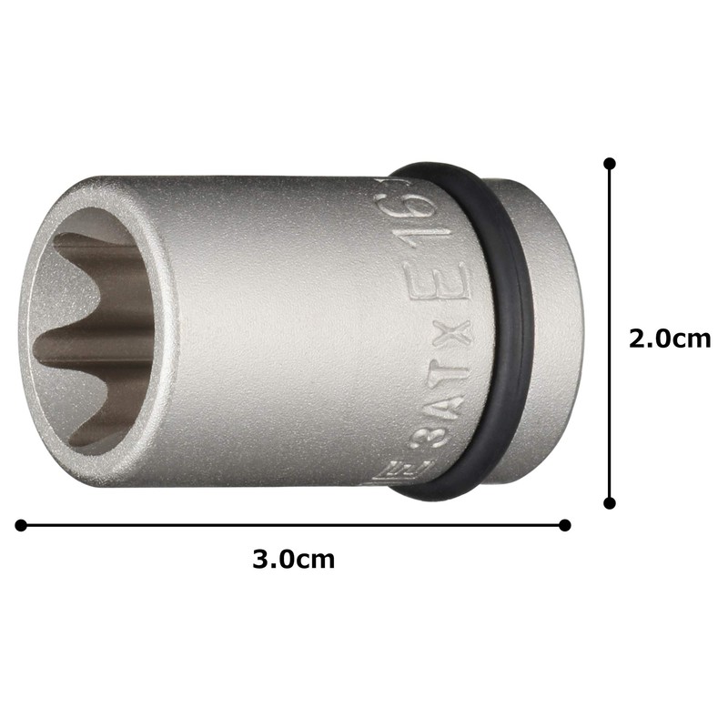 Tone 3ATX-E16 Torx Socket for Impact, 3/8 inch (9.5 mm)