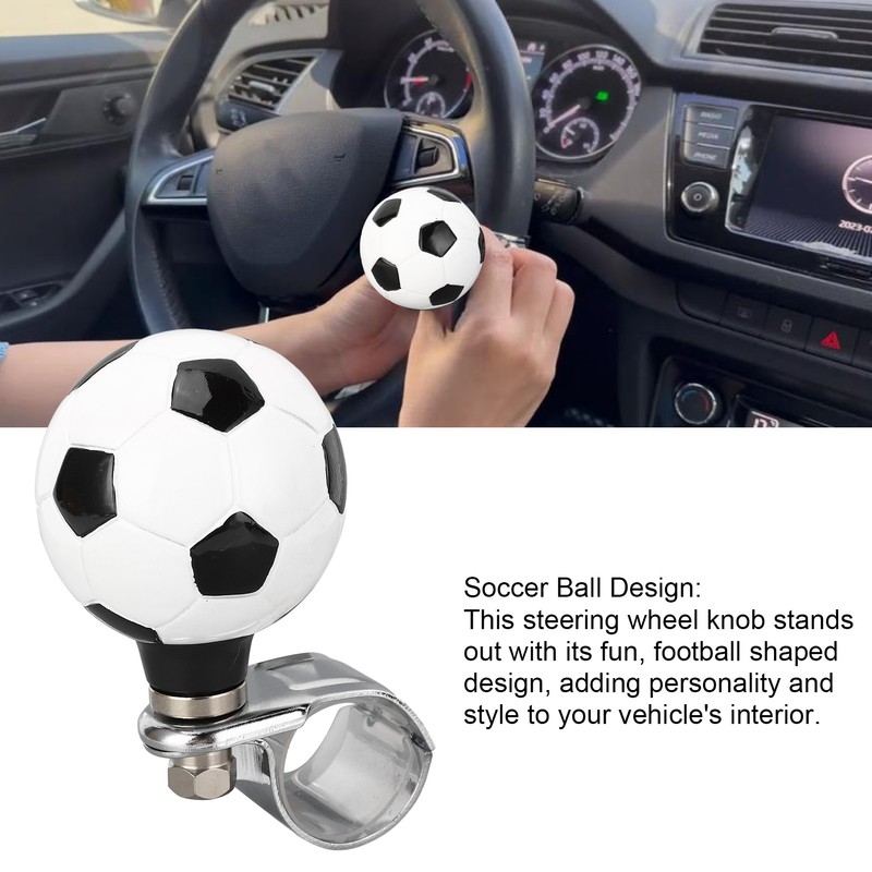 Steering Wheel Spinner Knob Football Style Steering Wheel Knob for