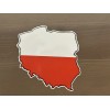 BIEKRSTUFFUS POLAND MAP FLAG BUMPER STICKER LAPTOP STICKER TOOL BOX
