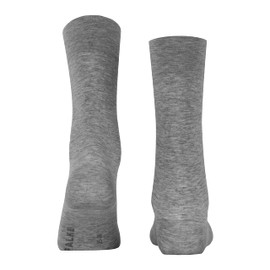 FALKE Women Sensual Cashmere socks, 1 pair, UK size 2.5-5 (EU 35-38), Grey, cotton mix - Exceptionally soft, even mesh structure