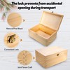 Wooden Box with Lid Wooden Box Storage Box Decorative 30