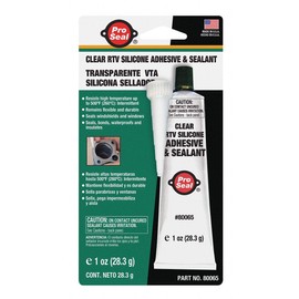 RTV Silicone Sealant, 1 oz., Clear