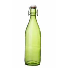 Bormioli Rocco 33.75oz Swing Top Giara Glass Bottle | Lime Green