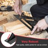 12Inch/300mm Aluminum Alloy Triangle Ruler, Square Carpentry Squares Engineers Square