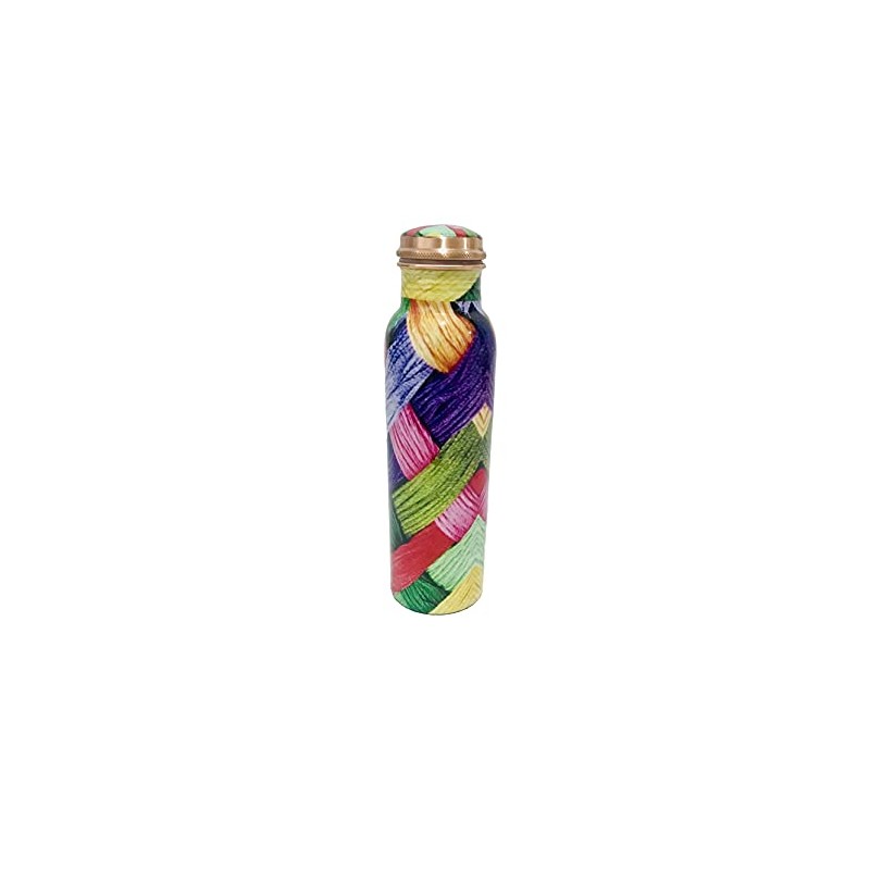 Multi Copper Water bottle 900 ml Joint-Free Copper Water Bottle