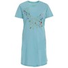 Zeitlos Women's Birdie Short Nightdress with Glitter Print, mint, L