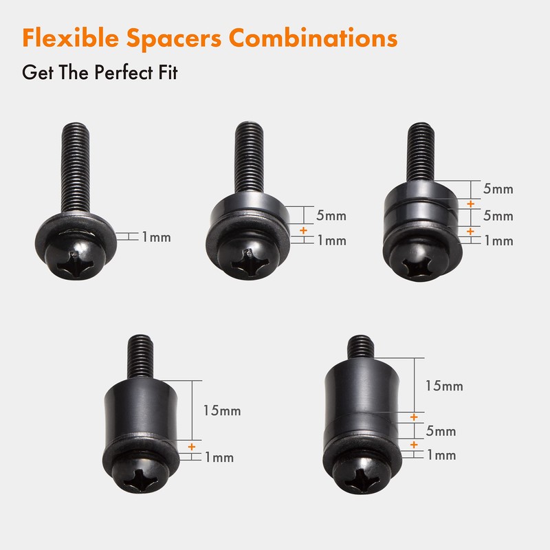 VonHaus - Universal TV Mount Screws Kit Hardware Compatible with