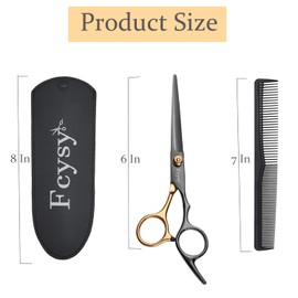 Hairdressing Scissors Hair Cutting Scissor, Fcysy Professional Scissors for Hair Cutting Hairdresser Scissors, Barber Scissors Haircut Scissors Hair Shears with Comb, Hair Scissors Set for Men Women