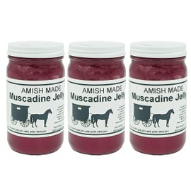 Amish Jam - 8 Oz Jar - Qty 3 (Muscadine Jelly)