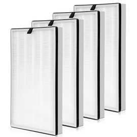 112 Replacement Filter, High Efficiency Compatible with MA Series 112 V2.0 Air Purifier, 3 in 1 H13 True HEPA Activated Carbon Filter, Easy to Use -4 Packs