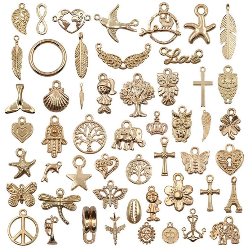 HappyHome Charm Parts, Pendant Top, Accessory Parts, 100 Pieces, KC