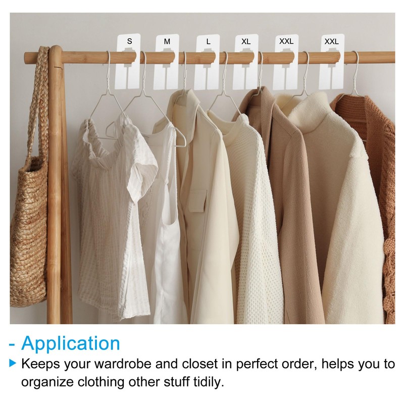 PATIKIL Clothes Dividers for Hanging Clothes, 24 Pack Rectangle Clothing