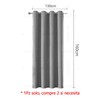 Cortina Blackout Aislada Térmica Lino 130x160 Habitación 1pz