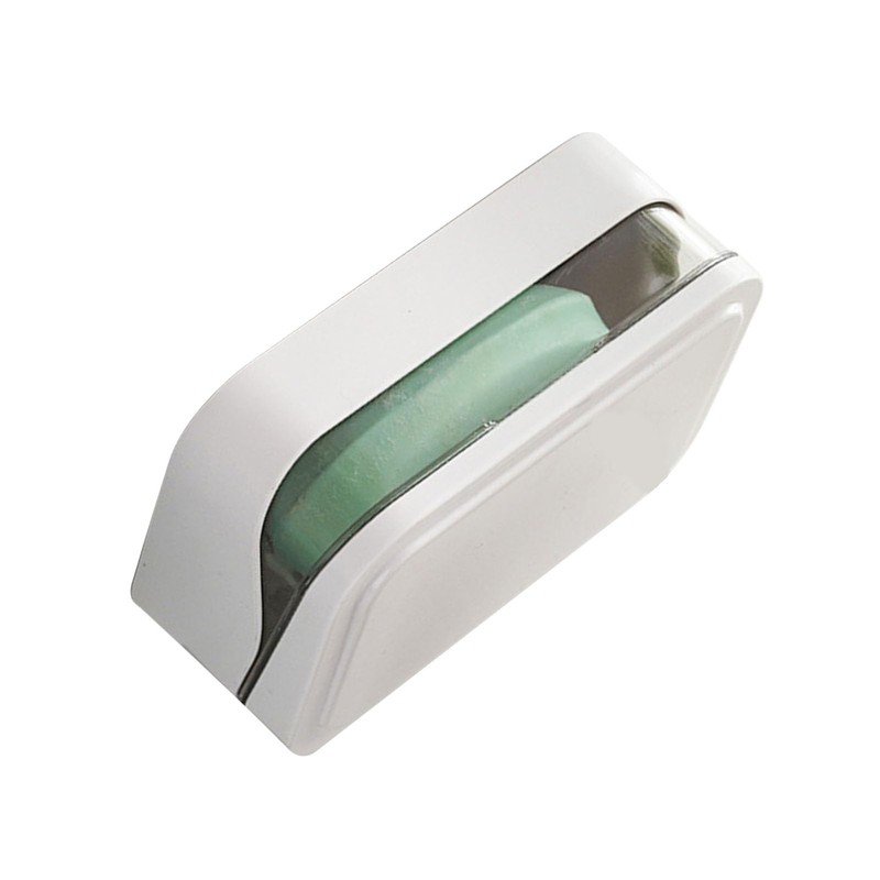 Soap Box with Removable Drainer and Lid, PP Leakproof Portable