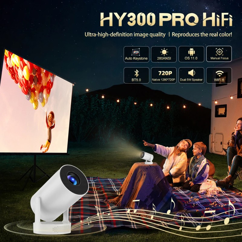 Topleo Mini Smart Film Home Projector Android 11 Beamer 4k
