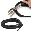5mm/0.2in Black Cord Protector Self Wrapping Wire Loom High Temperature