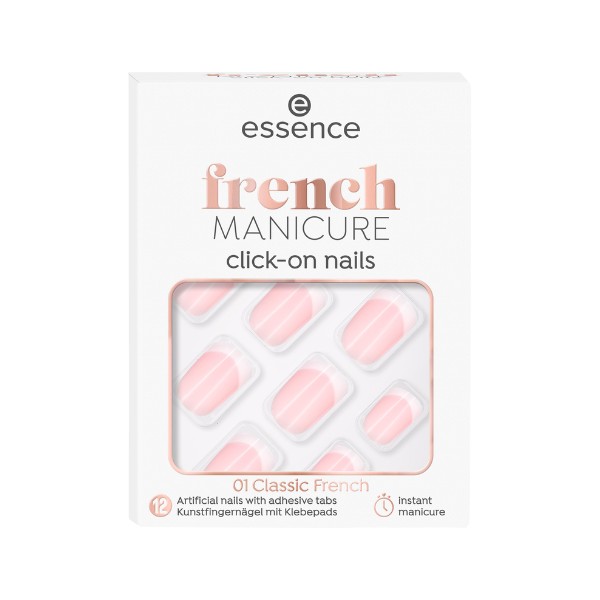 Essence French Manicure Click-On Nails 01 Classic French