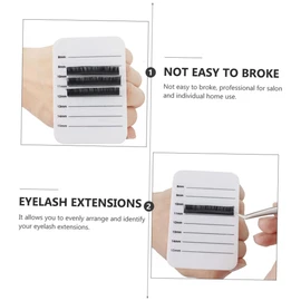 Ipetboom 4pcs Acrylic Lash Display Plate Portable Eyelash Holder for Extensions for Beauty Salons and Cosmetology Schools Compact Design for Easy Travel Dual and Big Eye Styles