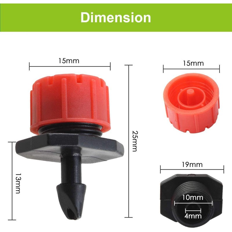 Hydrogarden 300 Piece Irrigation Sprinkler, Adjustable, Micro Flow Drip Irrigation