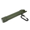 Outdoor Water Filter Straw Water Purifier with Compass Whistle Carabiner