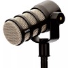 Rode PodMic Dynamic Podcast Microphone with Gator GFW-MIC-0501 Desktop Mic