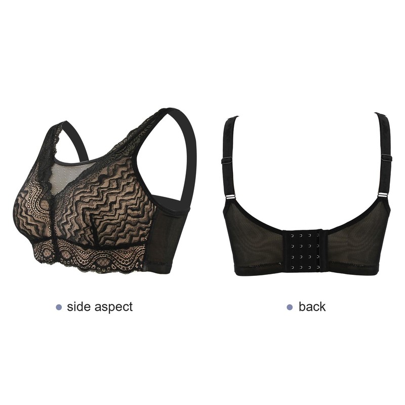 Lervanla Mastectomy Bras with Pockets Non Wired Post Up Bras
