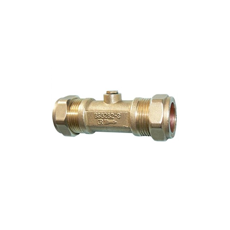 22mm Double Check Valve - DZR Compression