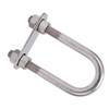 12x130mm Marine Bow Stern Eye U Bolt with Adjustable Screw