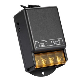 Wireless Remote Switch,110V/120V/240V /30A Relay Wireless RF Switch for Household Appliances, Pump,Lights Ceiling and Electrical Equipment with 328ft Long Range(Black)