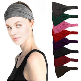 Hair Band Women's Wide Elastic Hair Band Cotton Fashion Wide Headbands Hair Bands Yoga Sports Hair Band Hair Accessories for Women Girls Daily Wear Party Birthday Black