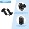 uxcell 100Pcs M3-0.5x8mm Flanged Button Head Socket Cap Screws, 304