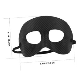 OHPHCALL Nose Guard Face Mask for Sports Black Adult Protective Mask for Football Basketball Cheek Nose Protection for Men Versatile Design for Competitive Use