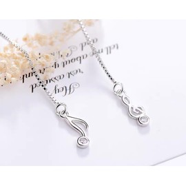 iszie jewellery sterling silver cute flower drop earrings, flower threader earrings,dangle flower earrings, flower pull through earrings