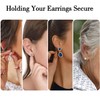 20Pcs/10 Pairs Earring Backs 14K Gold 925 Sterling Silver Earring