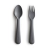 mushie Flatware Fork and Spoon Set for Kids | Made