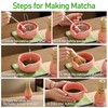 Matcha Whisk Set, Ceramic Matcha Set with Spout, Matcha Bowl